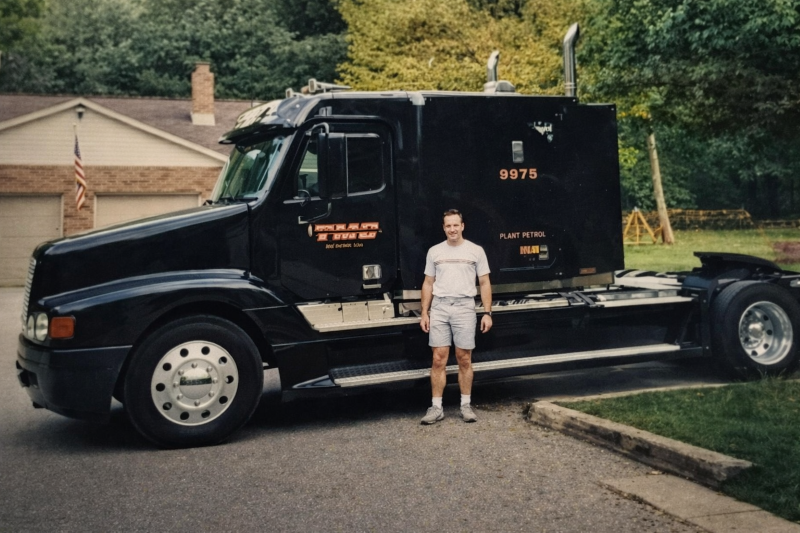 Robb Hoffman with his first truck