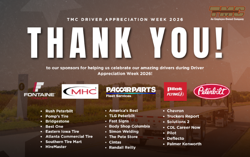 Driver Appreciation Week 2026 sponsors