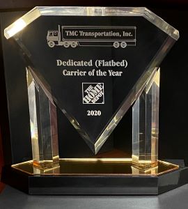 Home Depot Carrier of the Year Award 2020
