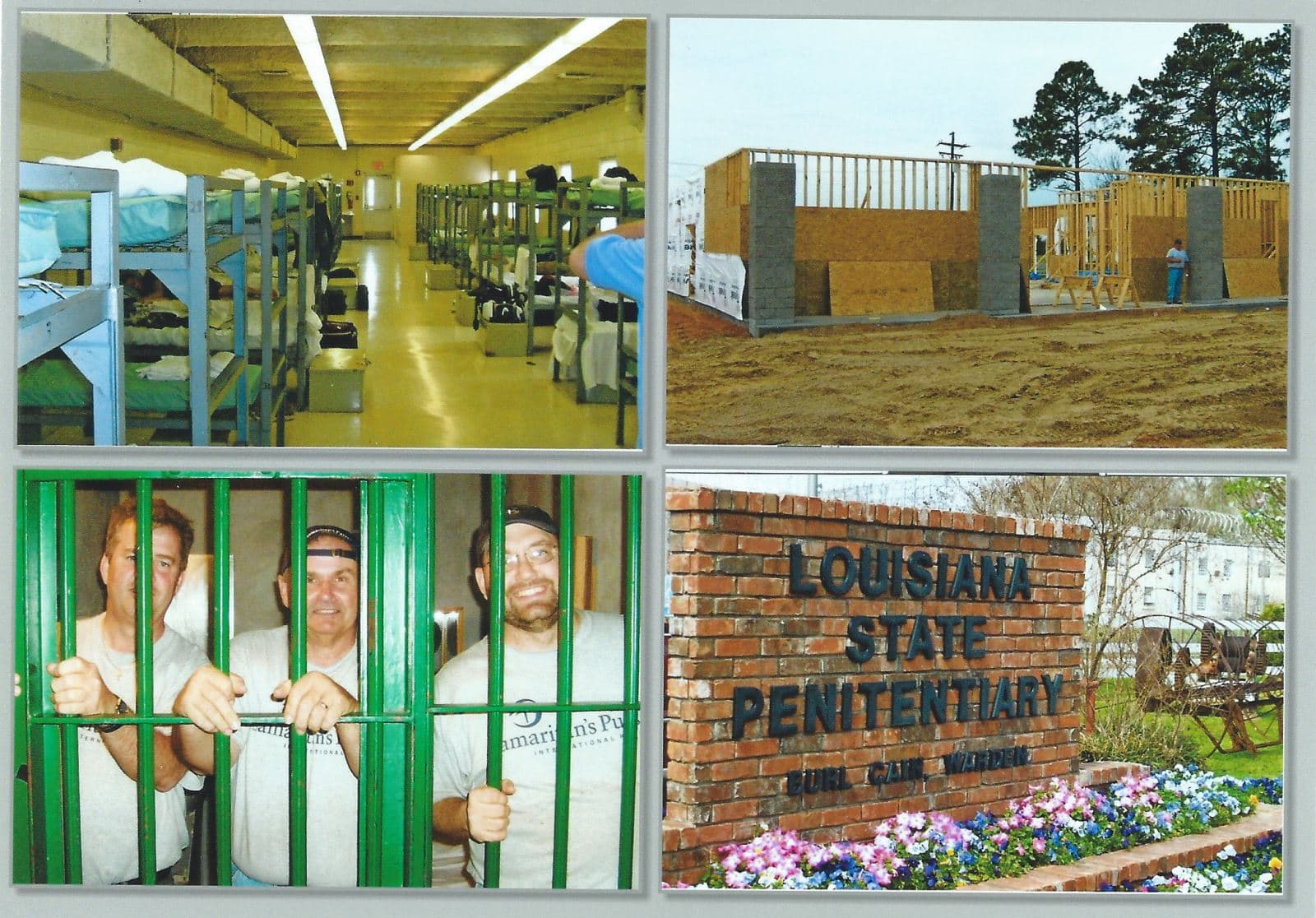 Collage of photos from the Louisiana State Penitentiary