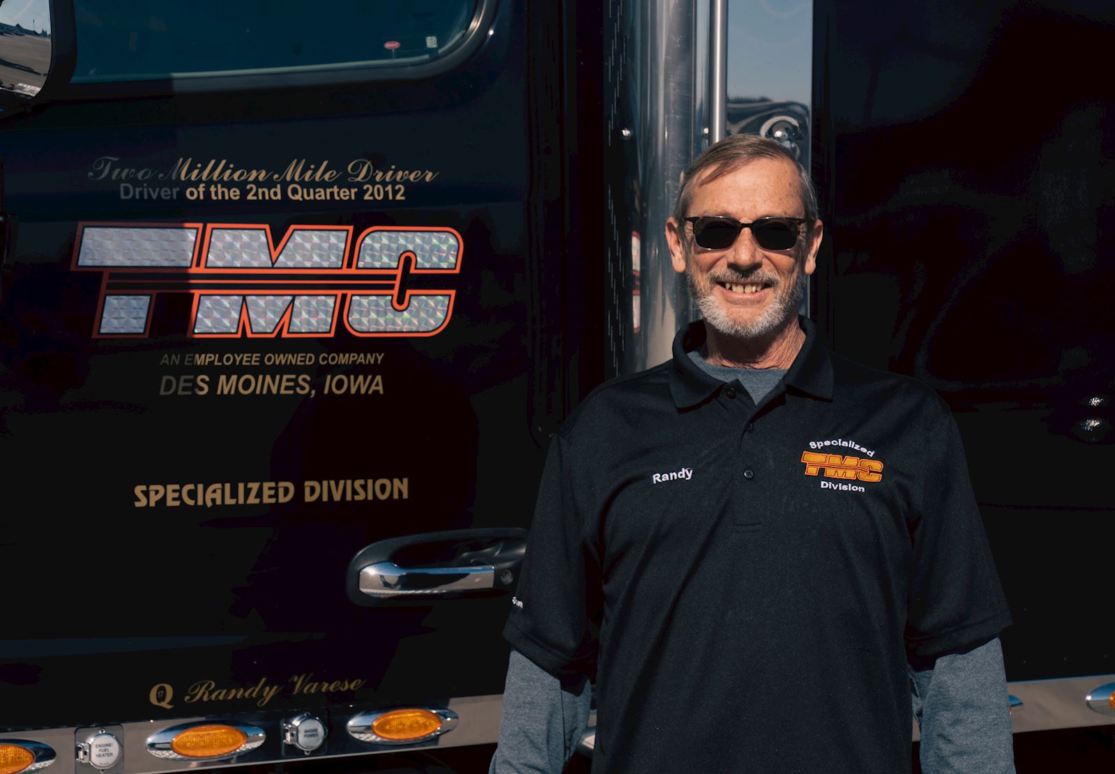 Randy Varese with his TMC truck
