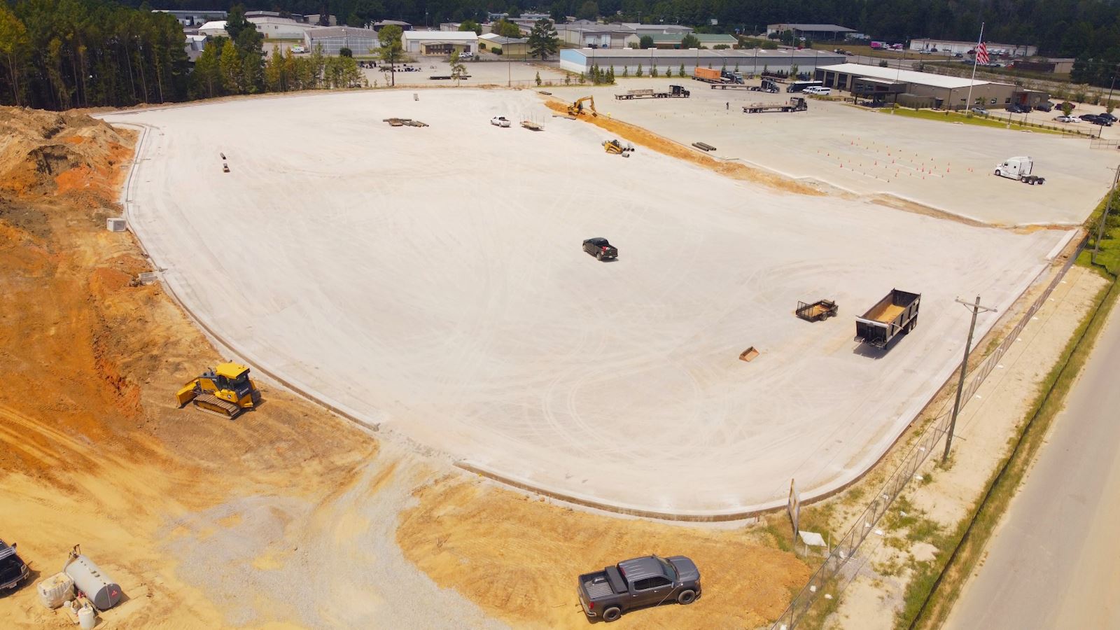 Photo of the construction site of TMC's new South Carolina terminal