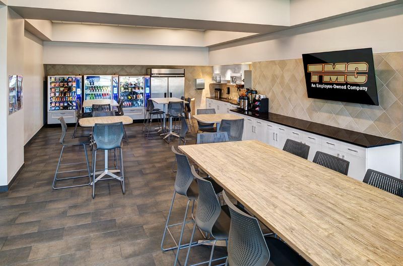 Breakroom in TMC's training facility