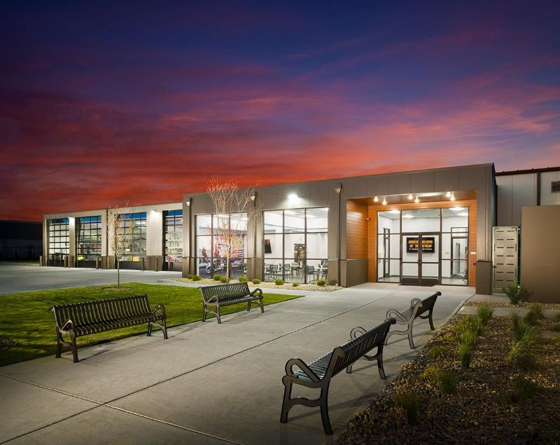 The exterior of TMC's training facility