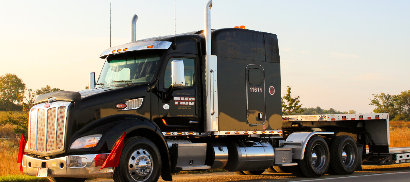 TMC Special Operations truck and RGN trailer