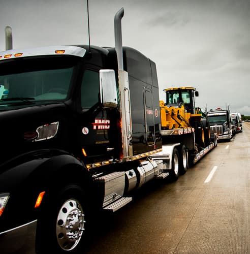 flatbed tmc special olympics truck convoy trucking industry open deck carrier
