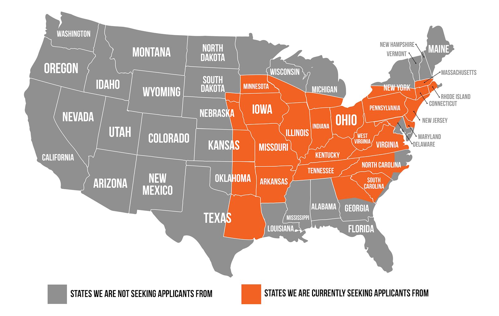 CDL Training Program Hiring Map