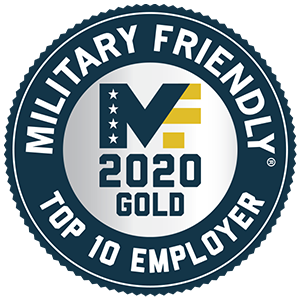 Military Friendly Top 10 Employer of 2020
