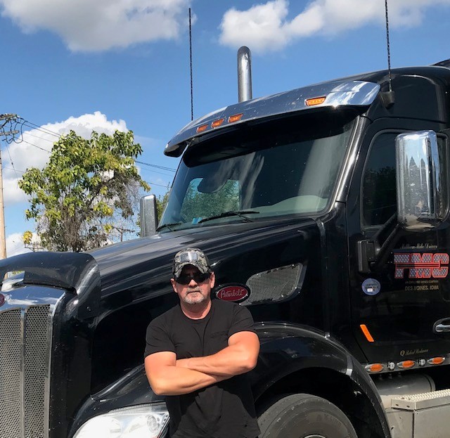 Robert Workman with his truck
